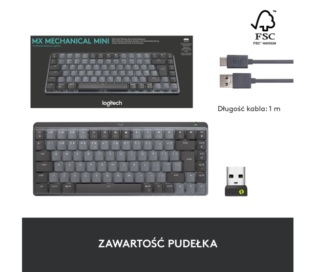 LOGITECH MX MECHANICAL KEYBOARD US INTL KLAWIATURA COMPACT - 1044981 - zdjęcie 14